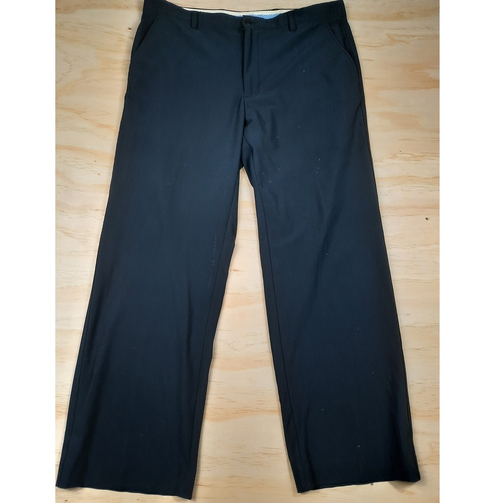FootJoy Mens Golf Pants Navy Blue Performance Stretch Flat‎ Front W38 L30